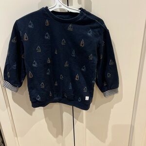 Mayoral Navy Sweatshirt sweater with Sailboat Pattern 2t